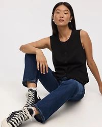 Straight-Leg Mid-Rise Jean