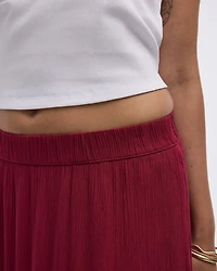 Pull-On Tiered Maxi Skirt
