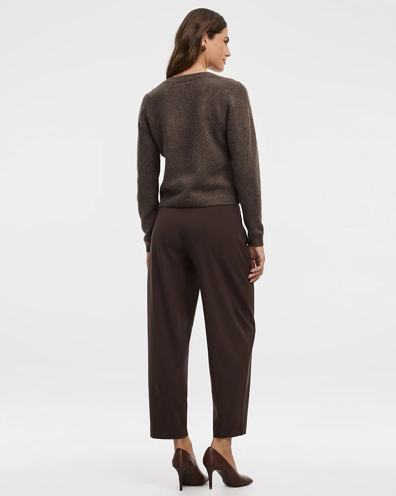 Long-Sleeve Crew-Neck PlushSoft Cardigan