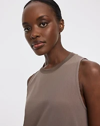 Sleeveless Textured Midi Dress