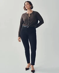 Slim-Leg High-Rise Ankle Pant