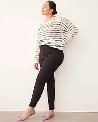 Slim-Leg High-Rise Ankle Pant