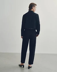 Mid-Rise Barrel Pants