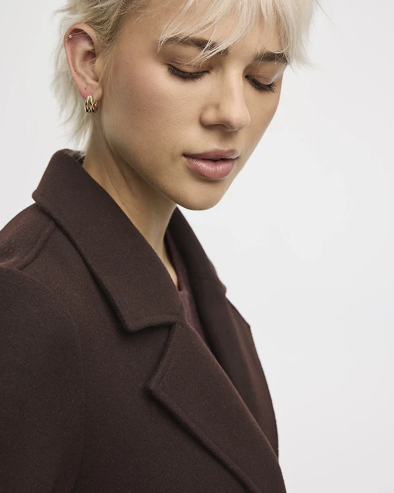 Manteau long à deux boutons