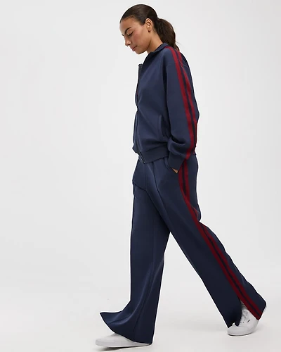 Wide-Leg Tracksuit Pant