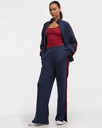 Wide-Leg Tracksuit Pant