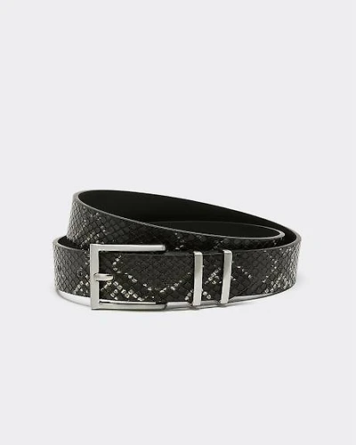 Faux-Snakeskin Belt