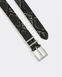 Faux-Snakeskin Belt