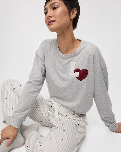 Long-Sleeve Crew-Neck Sweatshirt