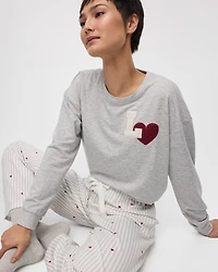 Long-Sleeve Crew-Neck Sweatshirt