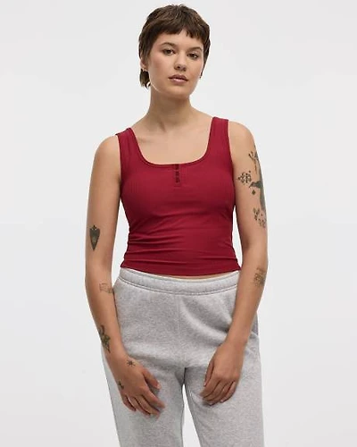Short Ribbed Tank