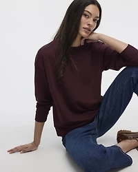 Long-Sleeve Crew-Neck Sweatshirt