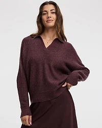 Pull à manches longues et col polo