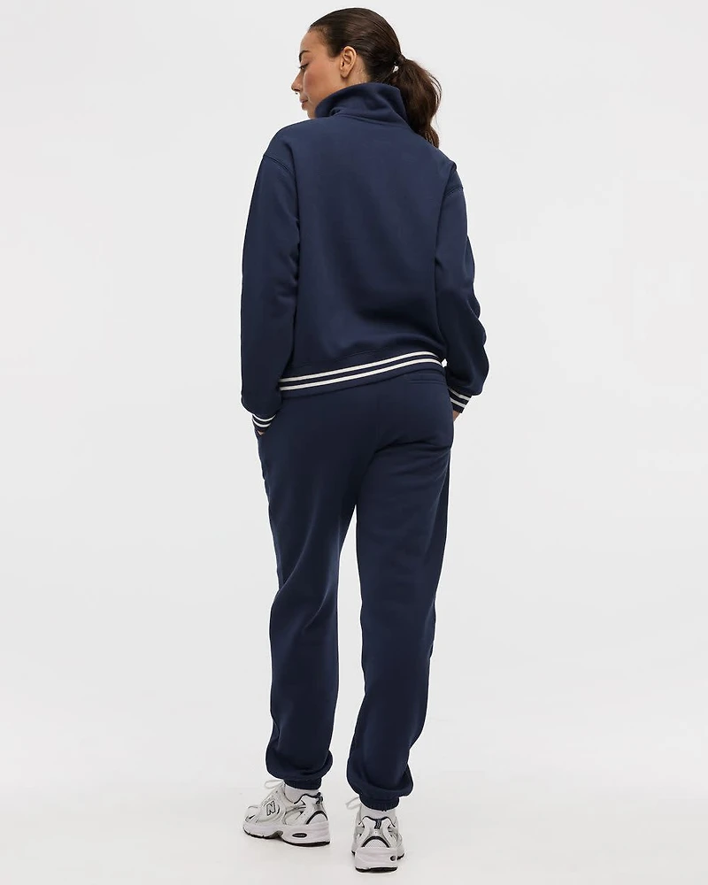 Pull à demi-zip