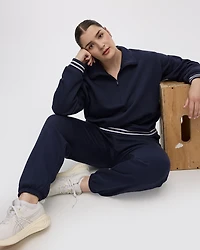 Pull à demi-zip
