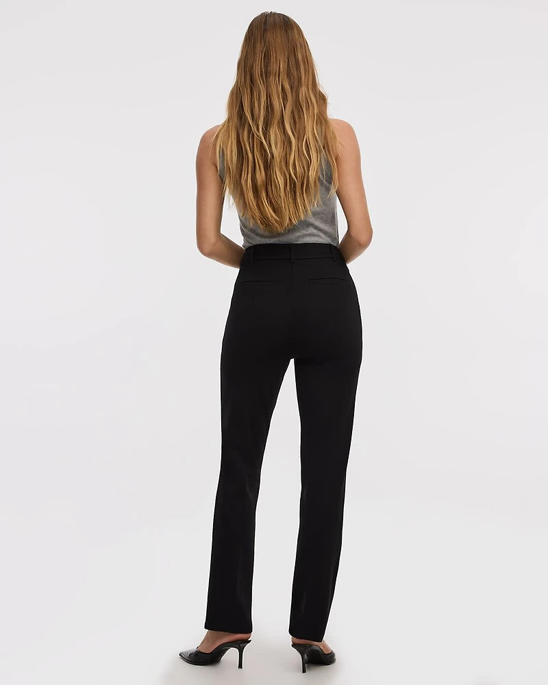 Straight-Leg High-Rise Pants
