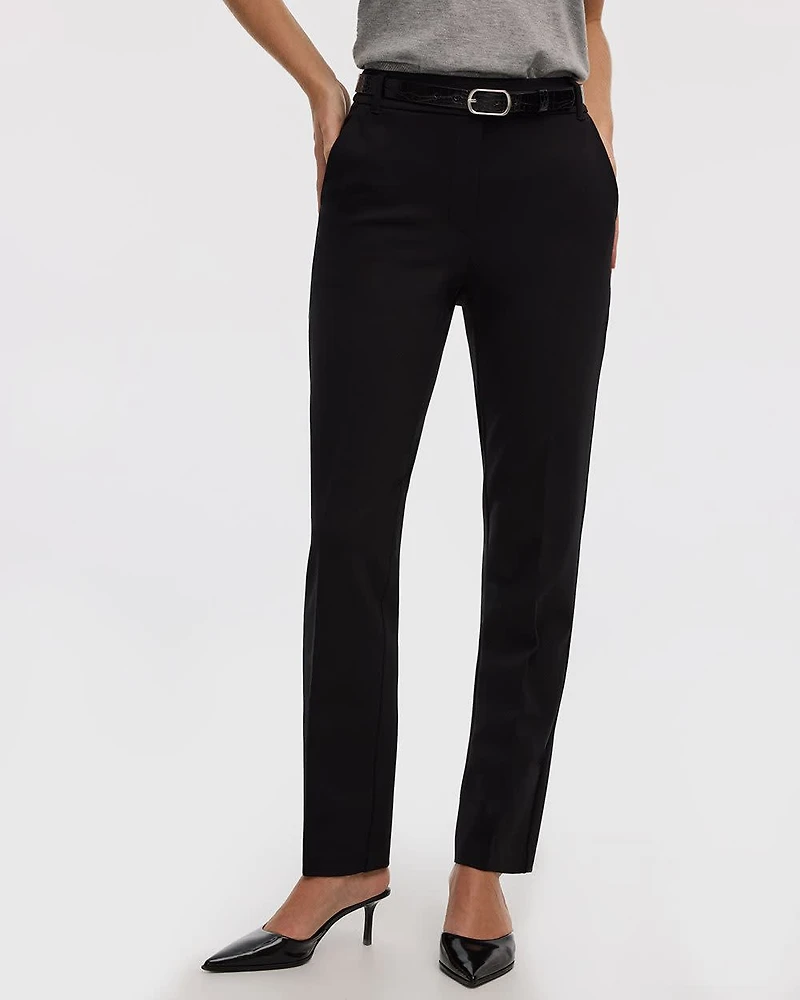 Straight-Leg High-Rise Pants