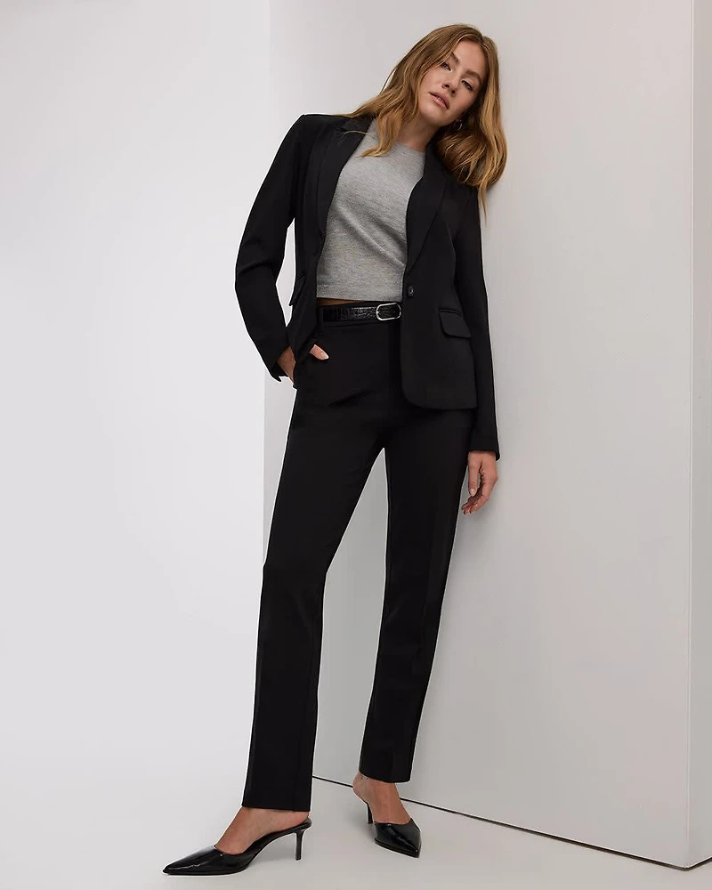 Straight-Leg High-Rise Pants