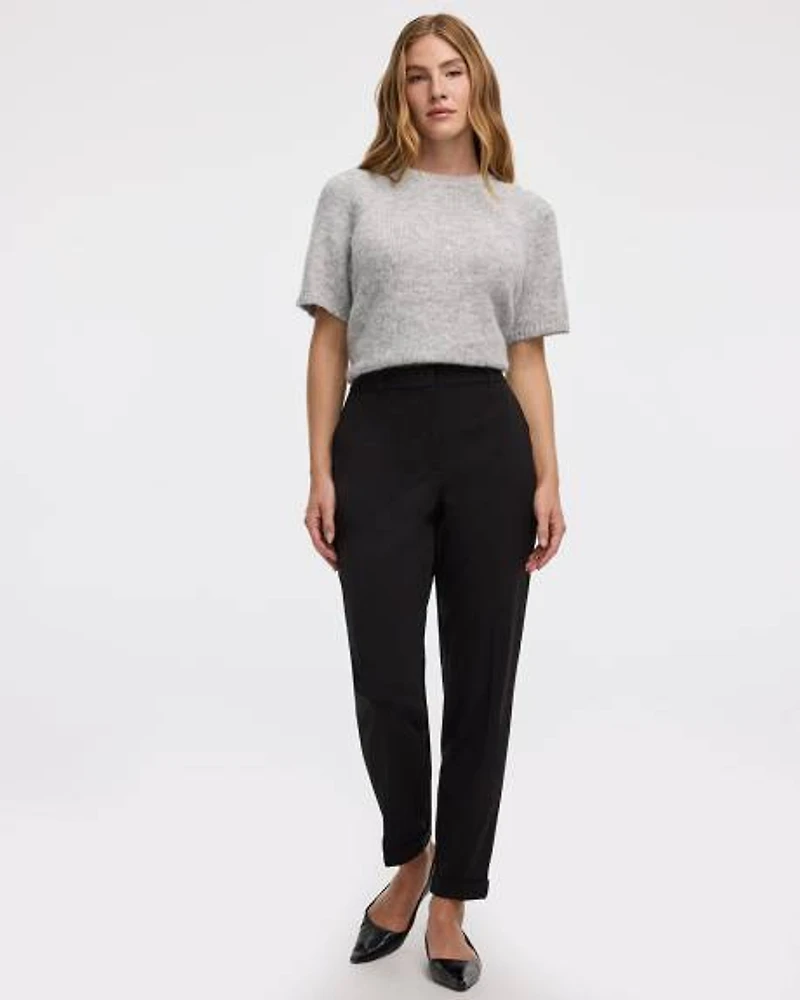 Tapered-Leg High-Rise Pant