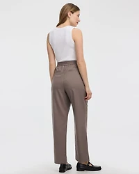 Camisole côtelée à col rond