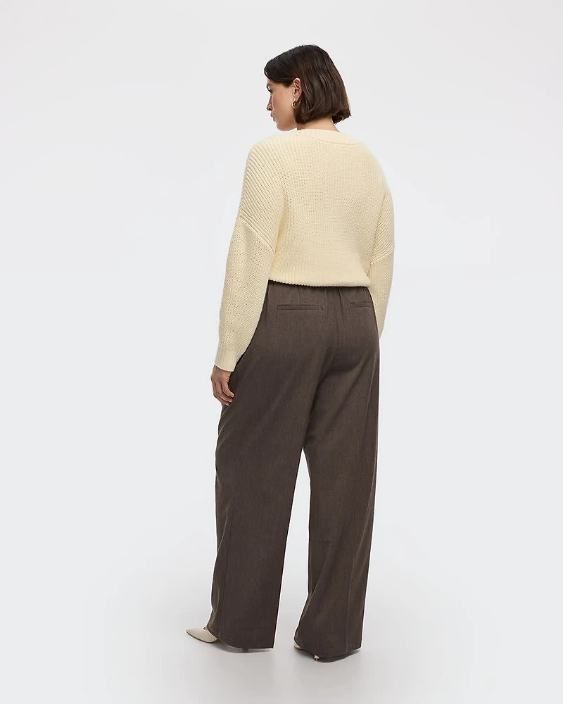 Wide-Leg High-Rise Pant