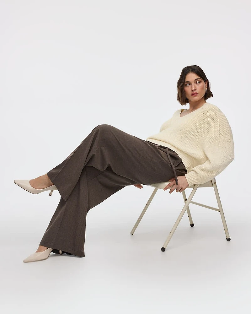 Wide-Leg High-Rise Pant