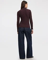 Long-Sleeve Polo Sweater