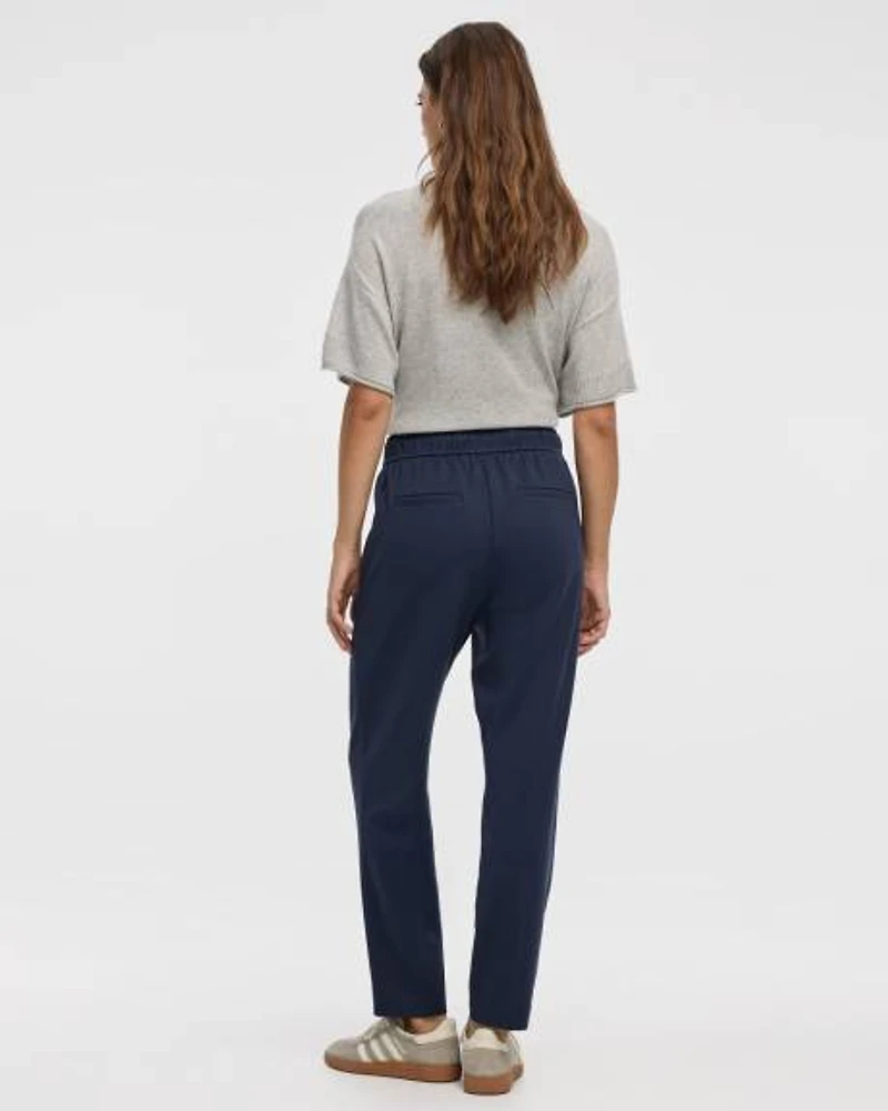 Tapered-Leg High-Rise Pants
