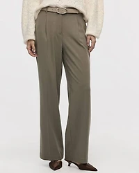 Pantalon à jambe large et taille haute