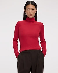 Long-Sleeve Turtleneck Top