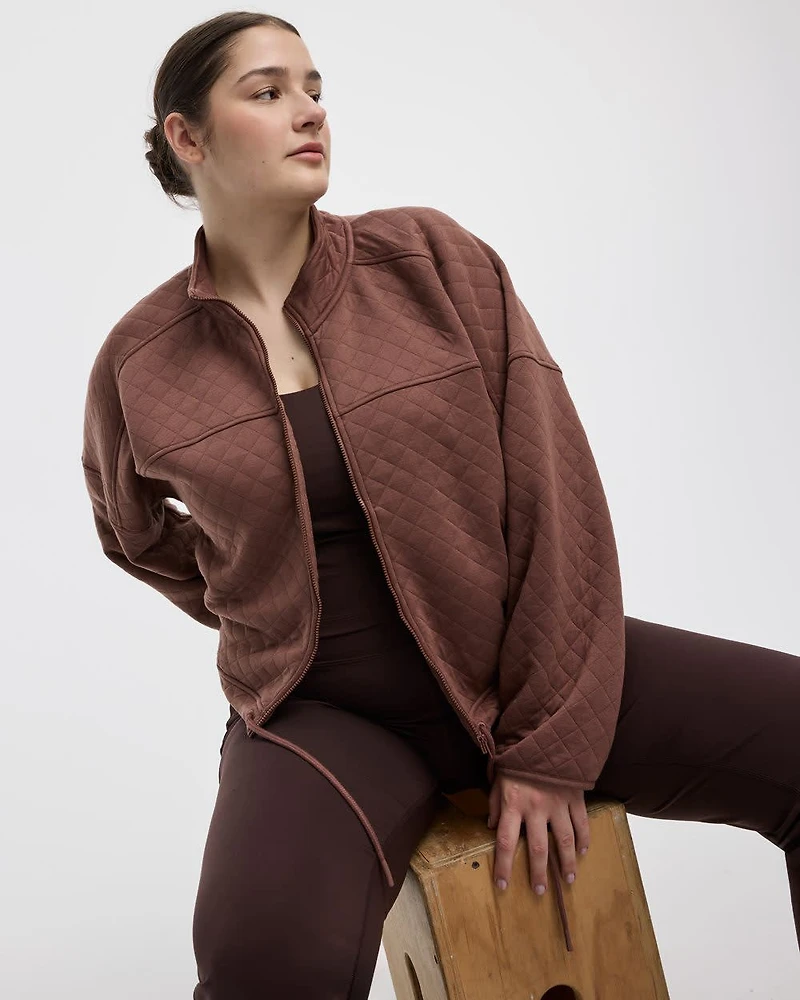 Quilted Jacquard Jacket