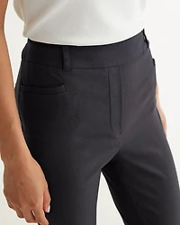 Slim-Leg High-Rise Ankle Pant