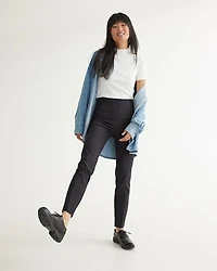 Slim-Leg High-Rise Ankle Pant