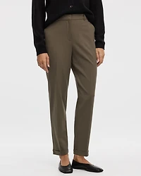 Tapered-Leg High-Rise Pant