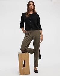 Tapered-Leg High-Rise Pant