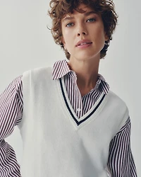 V-Neck Knit Vest