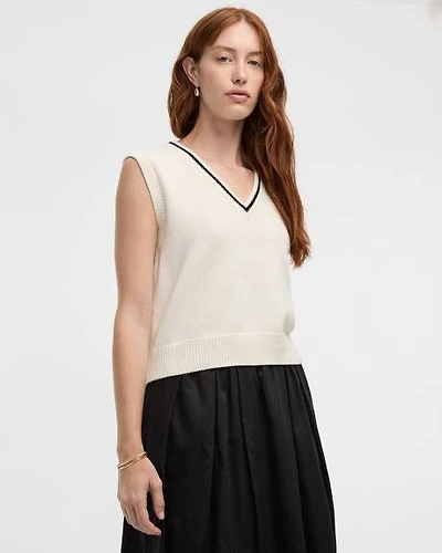 V-Neck Knit Vest