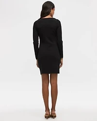 Long-Sleeve Bodycon Mini Dress