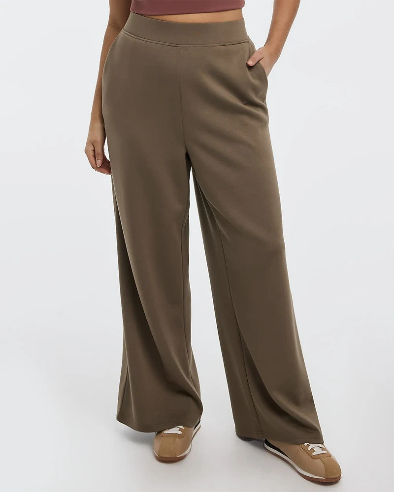 Wide-Leg Pull-On Pant
