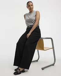 Wide-Leg High-Rise Jean