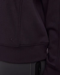 Long-Sleeve Sweater with Half-Zip Mock Neckline