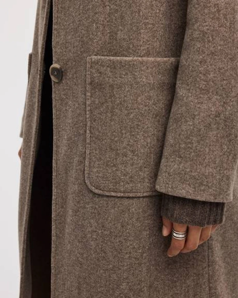 Manteau long à deux boutons