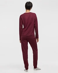 Long-Sleeve Top and Jogger Cotton Pyjama Set