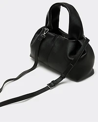 Sac à main plissée en faux cuir