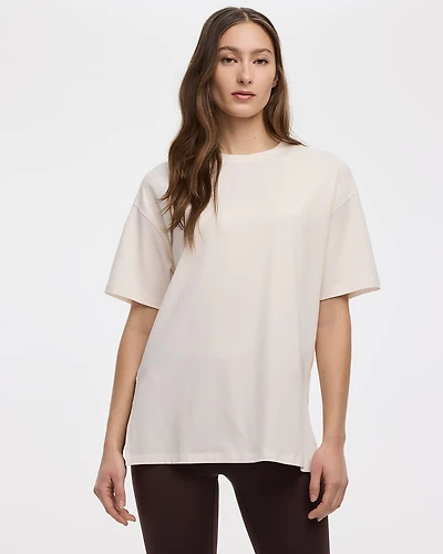 T-shirt Boyfriend à col rond