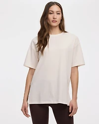 T-shirt Boyfriend à col rond