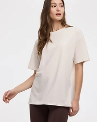 T-shirt Boyfriend à col rond