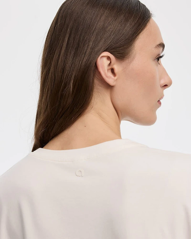 T-shirt Boyfriend à col rond