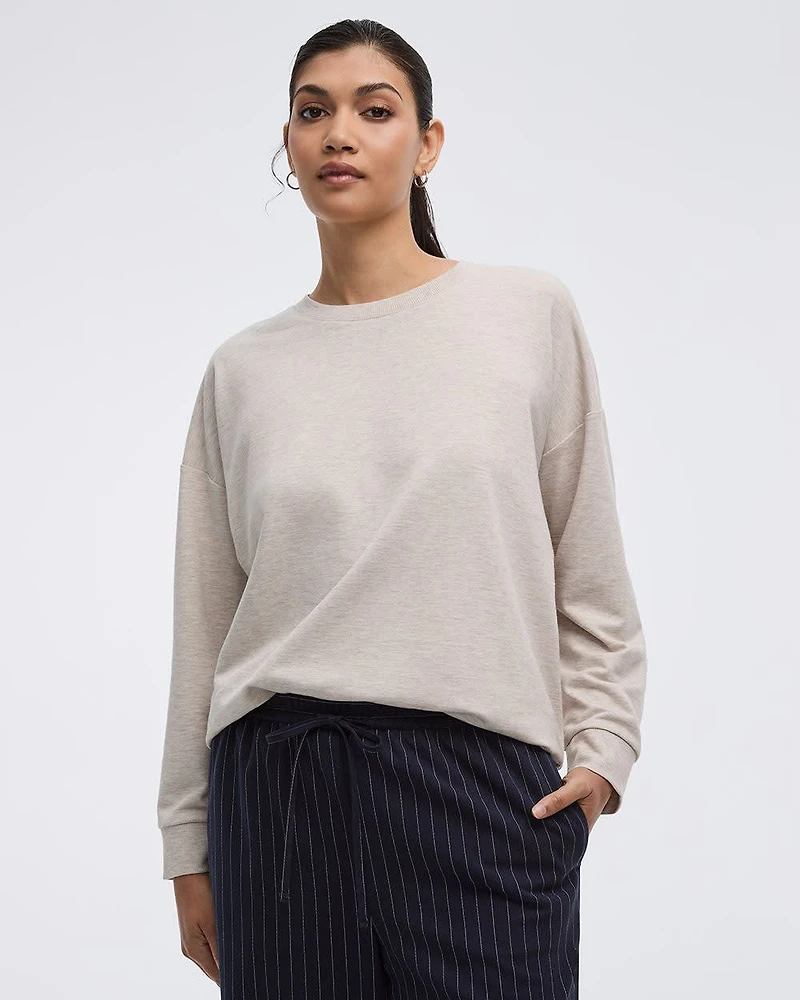Long-Sleeve Crew-Neck Sweatshirt