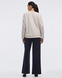 Long-Sleeve Crew-Neck Sweatshirt